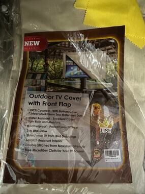 NEW Clicks Brand Lish Outdoor TV Cover Beige Cream 60“ -70“ Screen (maybe 75“)!!